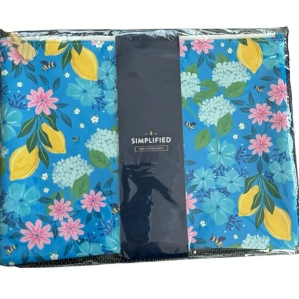 Simplified by Emily Ley Bees in Bloom Planner Pouch and Faith Workbook NWT